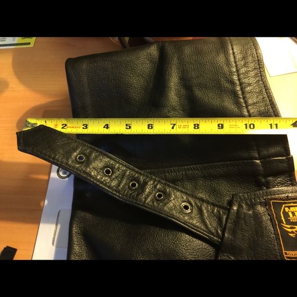 Leather Motorcycle Chaps - Picture 10 of 14